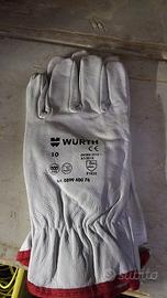 Guanti in pelle Wurth tg 10 nuovi