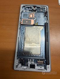 Display per s25 ultra  silver  vetro rotto