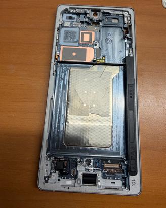 Display per s25 ultra  silver  vetro rotto