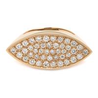 Anello occhio in oro rosa e diamanti
