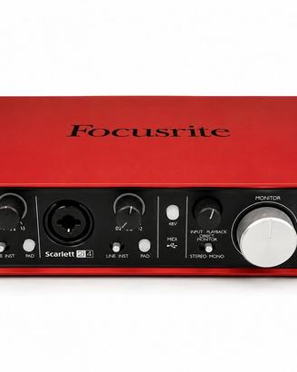 Scheda Audio Focusrite Scarlett 2i4 1 Gen USB MIDI