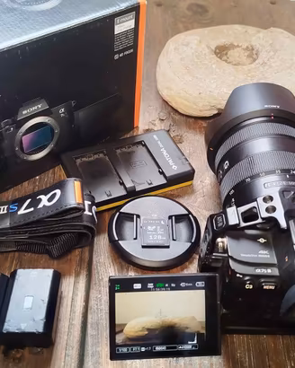 Sony A7S III + Sony 24-105mm f4 + Cage e accessori
