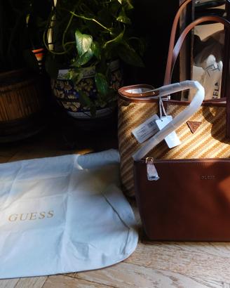 Borsa grande in paglia di Guess