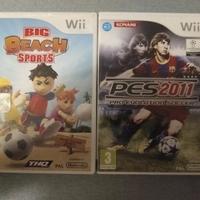 Big Beach Sports e PES 2011 - Nintendo Wii