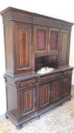 Mobile credenza d'epoca in legno massello