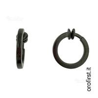 Orecchini a cerchio in oro nero