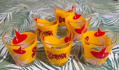 Bicchieri collezione  Strega pubblicitari rari