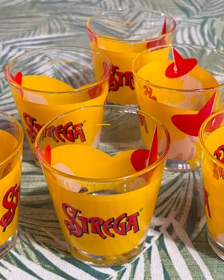 Bicchieri collezione  Strega pubblicitari rari