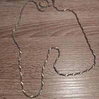 Argento 835 Collana Vintage Catena Grande 80 cm