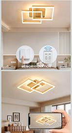 Coppia lampadari moderni LED legno NUOVI