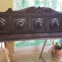 Attaccapanni in legno stile rinascimento