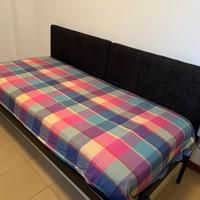 Letto singolo con secondo letto estraibile