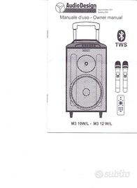 Amplificatore street -2 microfoni- telecomando