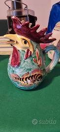 brocca in ceramica gallo vietri