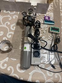 Impianto co2 con ph controller dupla