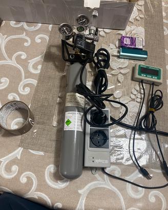 Impianto co2 con ph controller dupla