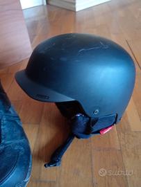 kit snowboard + attacchi + scarpe + casco