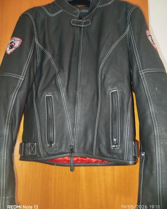 Giubbotto da moto per donna in pelle