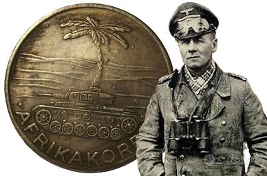 MONETA TEDESCA AFRIKA CORPS ERWIN ROMMEL 3REICH W2