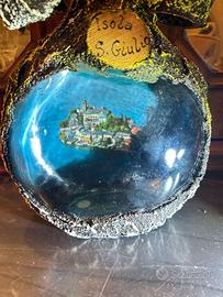 Bottiglia souvenir vintage Isola San Giulio