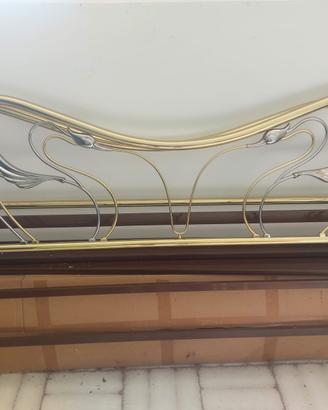 Testiere letto in ottone/argento