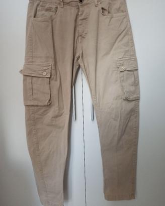 Pantaloni Cargo Uomo BOMBOGIE Taglia 48 beige