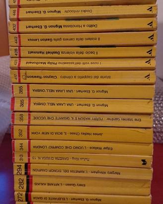 Libri gialli 1974-1985.