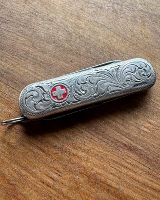 Raro Victorinox vintage in argento Sterling inciso