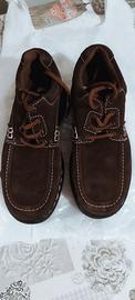 scarpe uomo confort in pelle scamosciata 