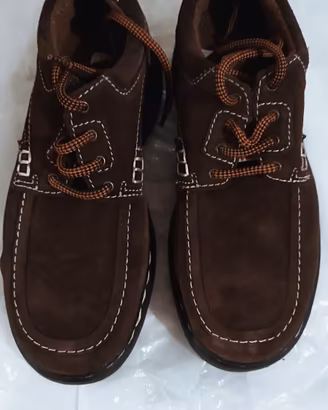 scarpe uomo confort in pelle scamosciata 