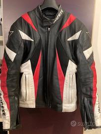 Giacca Moto Dainese Pelle Tg 52 Interno termico