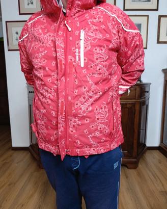 Giacca a vento rosa donna