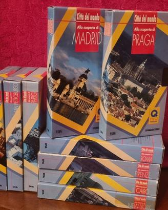 VIDEOCASSETTE Città del Mondo De AGOSTINI - 16 vhs