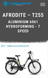 bici elettrica Torpedo Afrodite T255