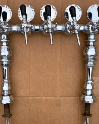 Colonna a ponte birra alla spina 5 vie