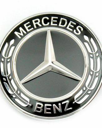 Logo  Anteriore MERCEDES 57mm nero