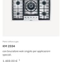 Piano cottura miele KM 2334