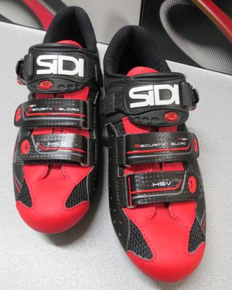 SIDI GENIUS 7 NERO NERO ROSSO STRADA