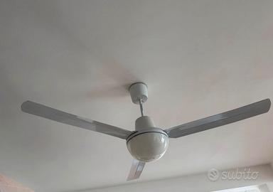 Pala Ventilatore a soffitto con lampada Vortice