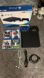 PS4 Slim 1TB + 2 Controller + 4 Giochi