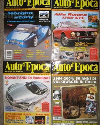 Riviste AUTO D'EPOCA , n. 1-9 / 2003 e 9-10 / 2004