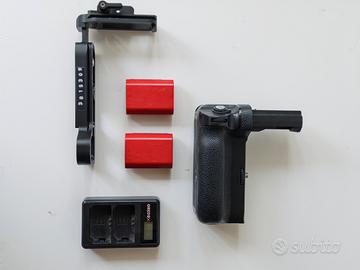 Accessori grip, piastra, batterie per sony a73