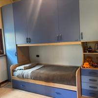 Cameretta bambino armadio più letti