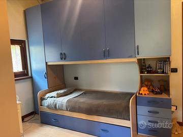 Cameretta bambino armadio più letti