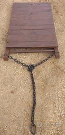 Treggia slitta in legno