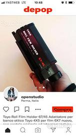Toyo film roll holder