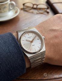 Orologio tissot prx 35mm bianco e oro