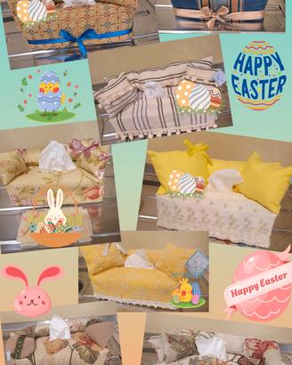 Cover portafazzoletti divanetto regal Pasqua