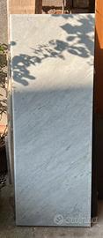 Piano e mensola lastra marmo bianco di Carrara