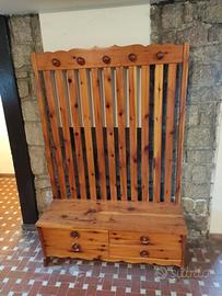 divano 3 posti e panca rustica